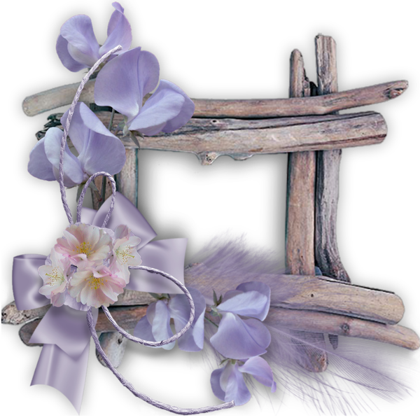 Transparent Picture Frames Easter Scrapbooking Flower Lilac for Easter