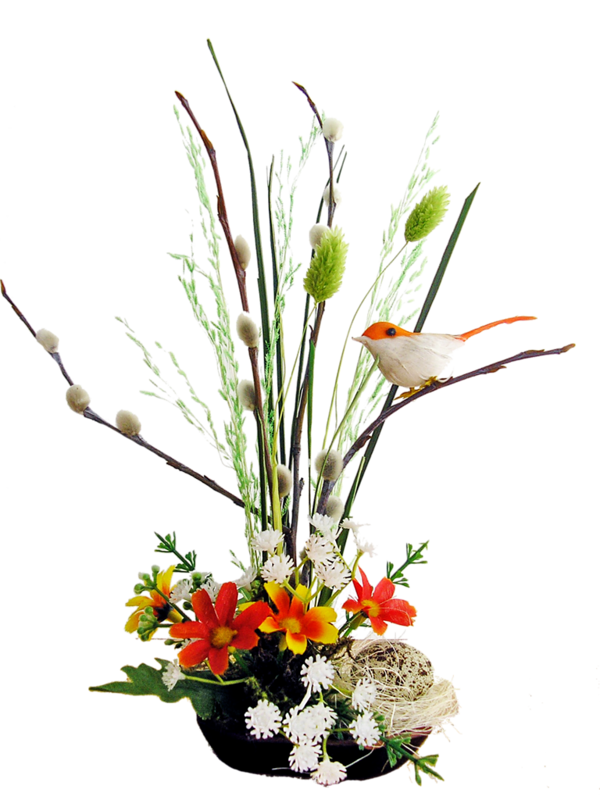 Transparent Flower Vase Animation Plant for Easter