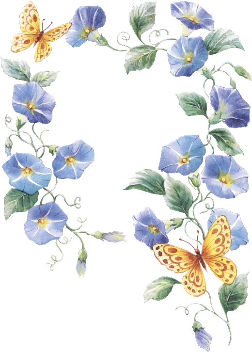 Transparent Floral Design Flower Cut Flowers Butterfly Plant for Easter