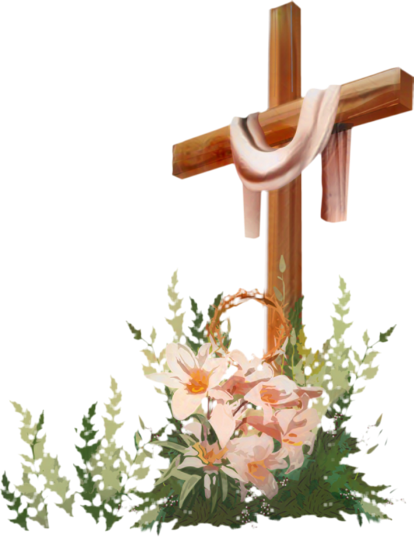 Transparent Christian Cross Easter Christianity Cross Religious Item for Easter