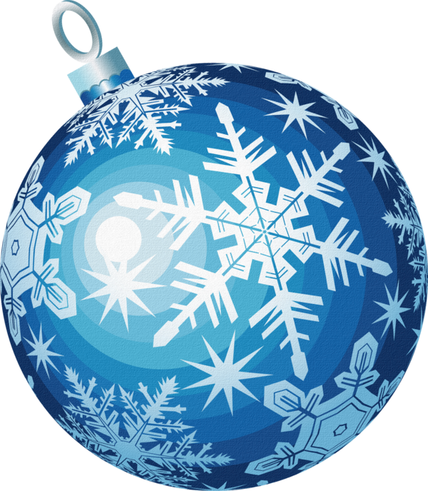Transparent Christmas Ornament Christmas Santa Claus Blue for Christmas