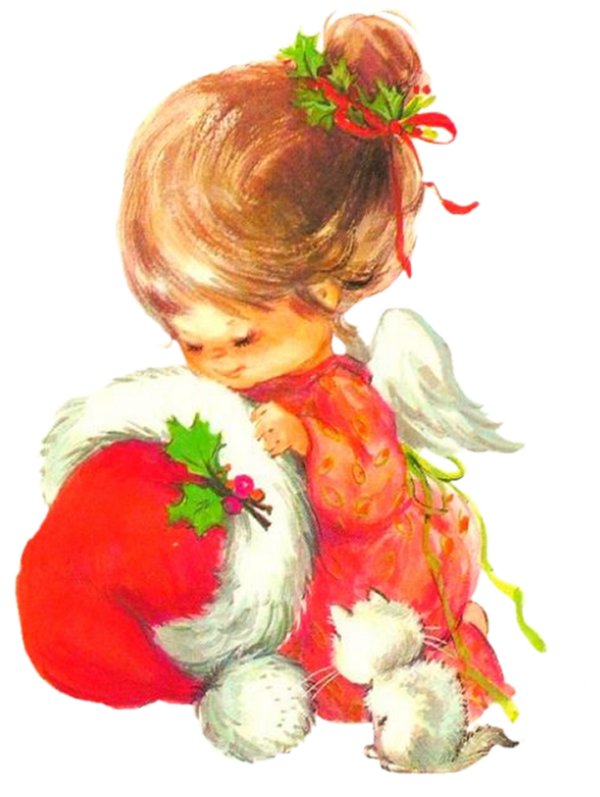 Transparent Christmas Day Angel Christmas Card Christmas Tree Plant Child for Christmas