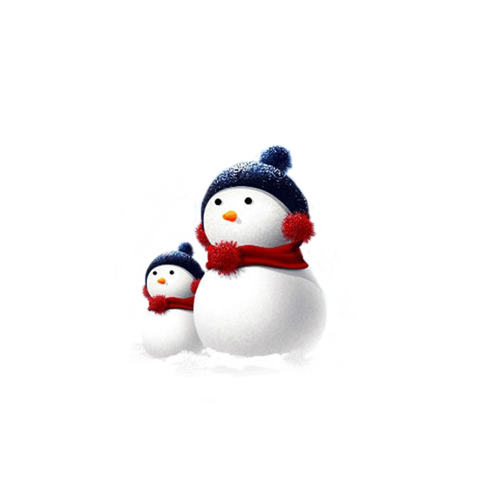 Transparent Christmas Snowman Christmas Tree Flightless Bird for Christmas