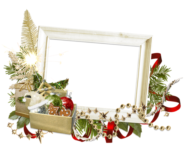 Transparent Picture Frames Christmas Scrapbooking Picture Frame Decor for Christmas