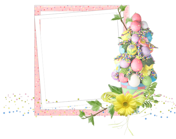 Transparent Teacher Dėstymas School Flower Picture Frame for Easter