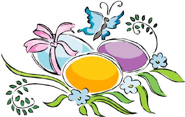 Transparent Paskha Floral Design Easter Flower Flora for Easter