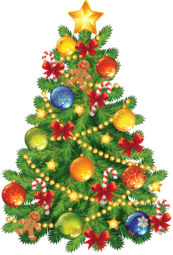 Transparent Christmas Tree Christmas Santa Claus Fir Evergreen for Christmas