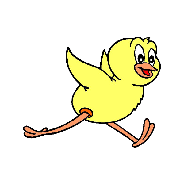 Transparent Chicken Cattle Bird Emoticon Water Bird for Easter