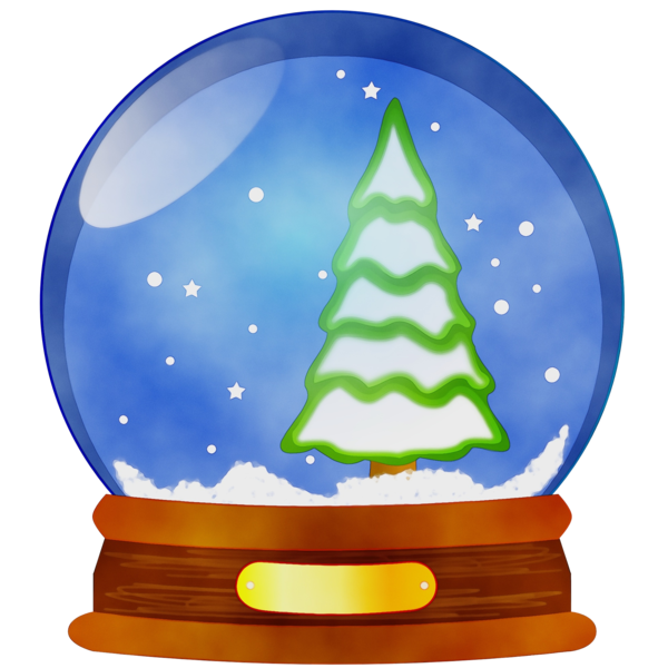 Transparent Christmas Snow Globes Snow Sky Christmas Tree for Christmas
