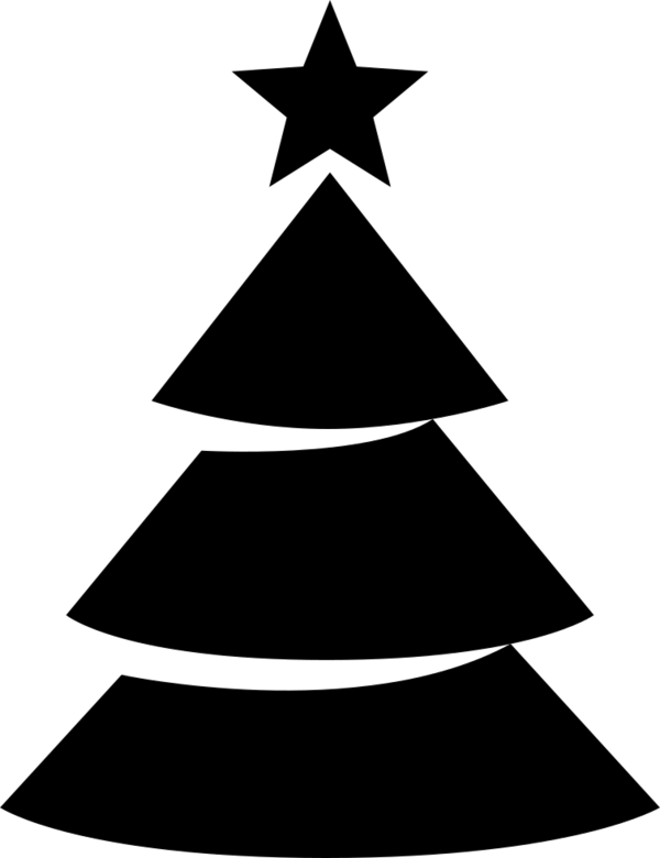Transparent Christmas Christmas Tree Digital Stamp Christmas Decoration Triangle for Christmas