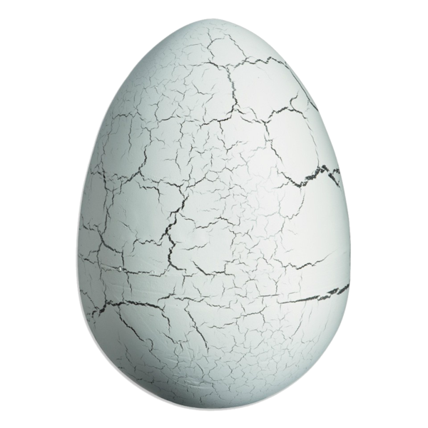 Transparent Egg Velociraptor Stegosaurus Easter Egg for Easter