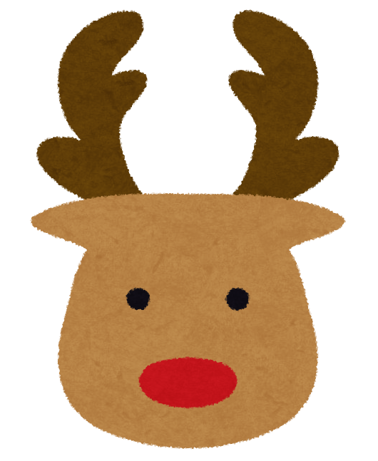 Transparent Reindeer Santa Claus Christmas Deer for Christmas