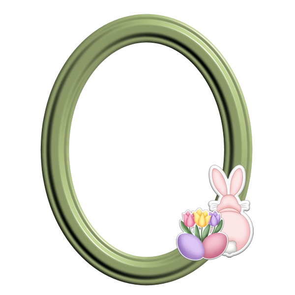 Transparent Picture Frames Mirror Oval Picture Frame for Easter