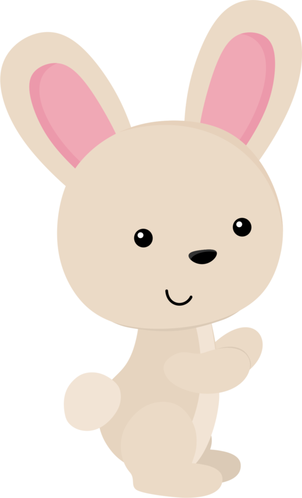 Transparent Drawing Paper Pin Pink Rabbit for Easter