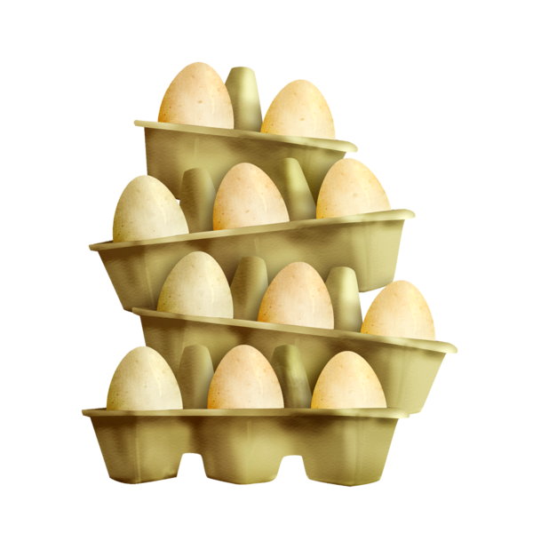 Transparent Egg Basket Egg Roll Food for Easter