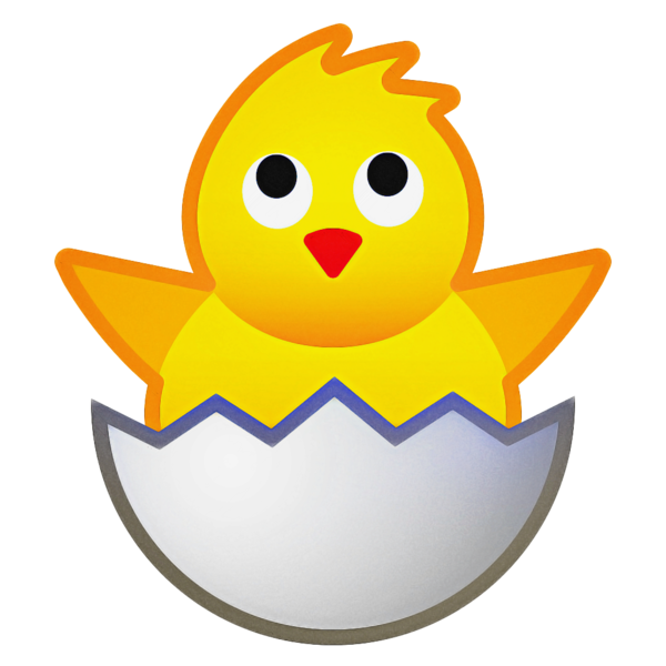 Transparent Emoji Beak Chicken Cartoon Yellow for Easter