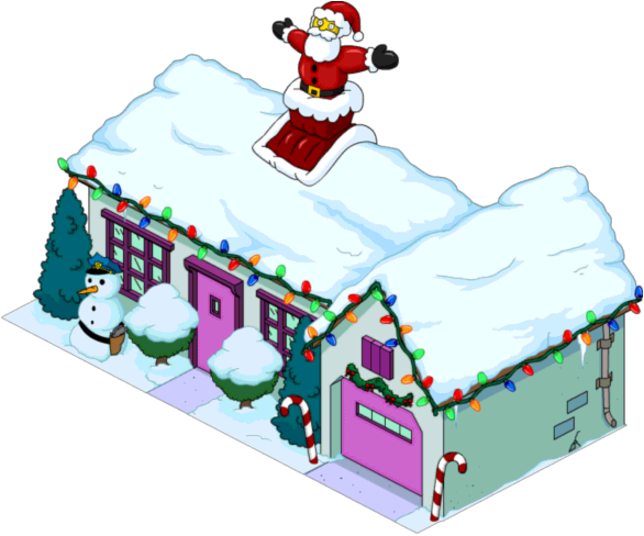 Transparent Simpsons Tapped Out Chief Wiggum Christmas Christmas Ornament for Christmas