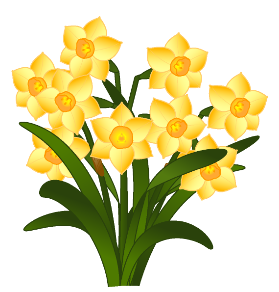 Transparent Floral Design Cut Flowers Flower Bouquet Flower Yellow for Easter