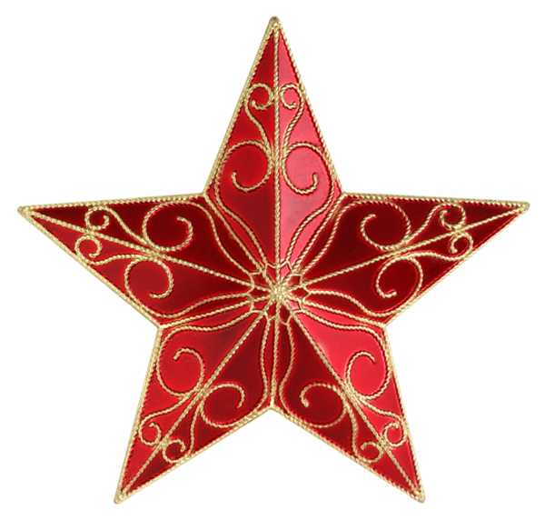 Transparent Rudolph Star Of Bethlehem Christmas Red Christmas Ornament for Christmas
