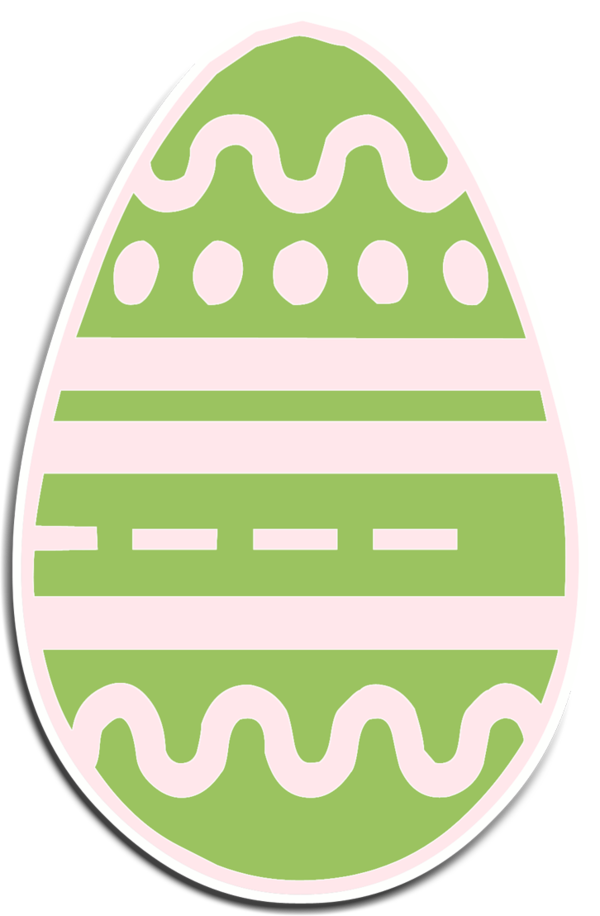 Transparent Logo Easter License Green Yellow for Easter