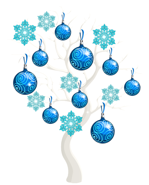 Transparent Christmas Tree Christmas Christmas Ornament Blue for Christmas