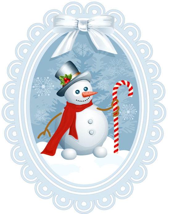 Transparent Christmas Card Christmas New Year Snowman Christmas Ornament for Christmas