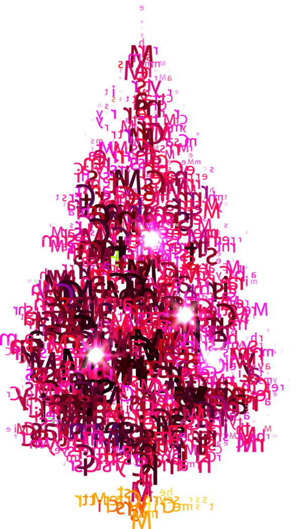 Transparent Christmas Christmas Tree Tree Pink Fir for Christmas