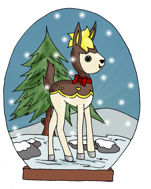 Transparent Reindeer Horse Christmas Ornament Deer for Christmas
