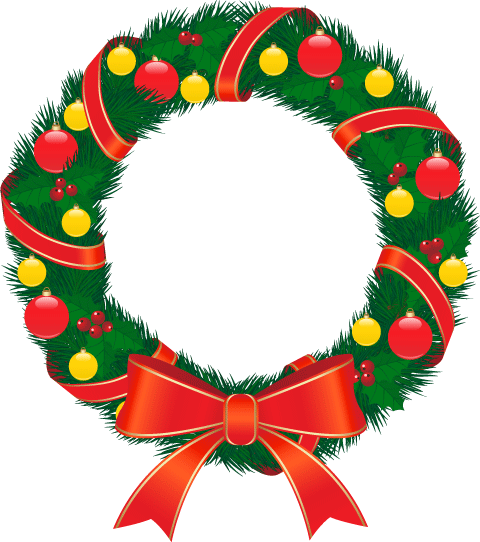 Transparent Wreath Garland Christmas Day Christmas Ornament Christmas Decoration for Christmas