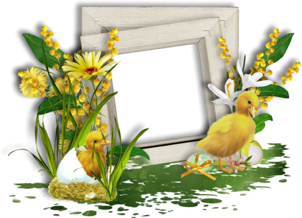 Transparent Easter Lent Floral Design Flower Yellow for Easter