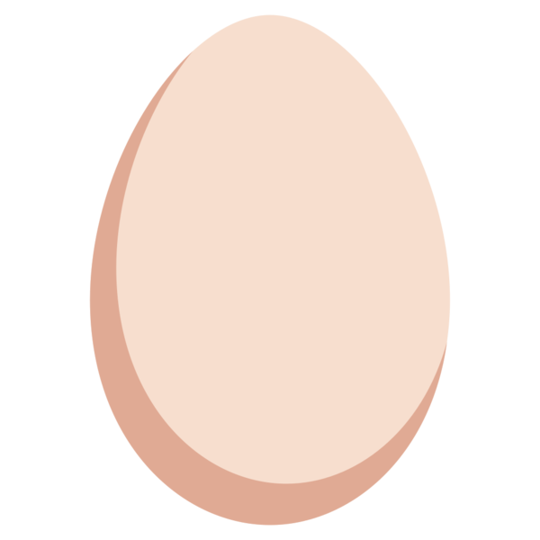 Transparent Egg Fried Egg Eggnog Skin Circle for Easter