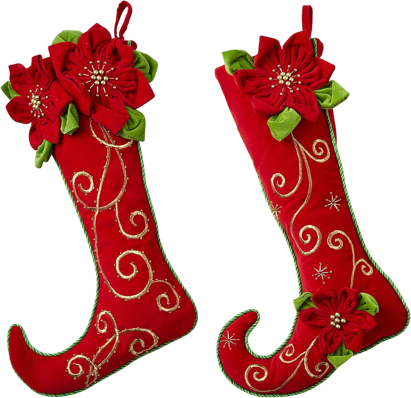 Transparent Christmas Stockings Christmas Sock Christmas Decoration Flower for Christmas