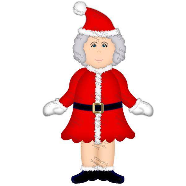 Transparent Santa Claus Mrs Claus Christmas Christmas Ornament Holiday for Christmas