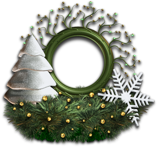 Transparent Christmas Ornament Christmas Picture Frames Christmas Decoration Pine Family for Christmas