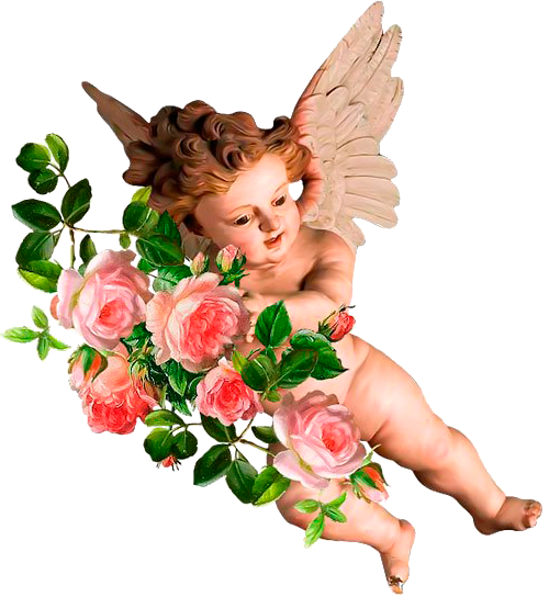 Transparent Angel Cherub Cupid Flower Cut Flowers for Valentines Day