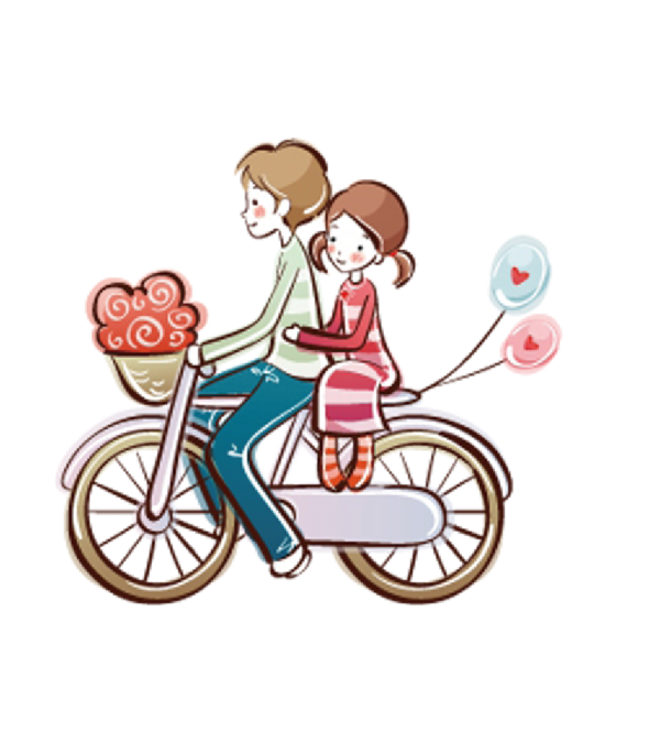 Transparent Bicycle Valentines Day Romance Bicycle Accessory for Valentines Day