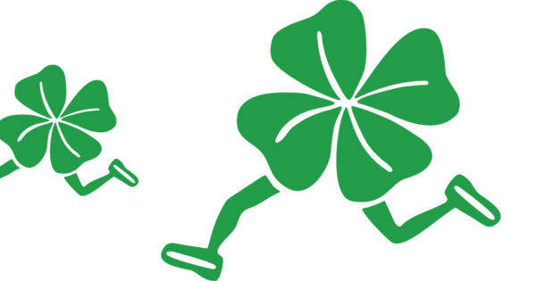 Transparent Shamrock Saint Patricks Day Running Green Leaf for St Patricks Day