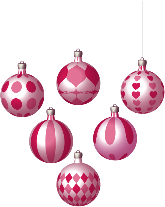 Transparent Christmas Ornament Ball Christmas Tree Pink for Christmas