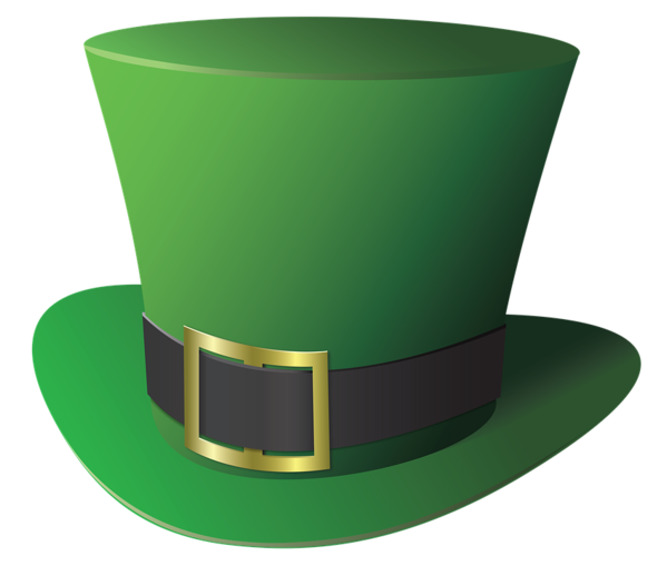 Transparent Leprechaun Hat Top Hat Green for St Patricks Day