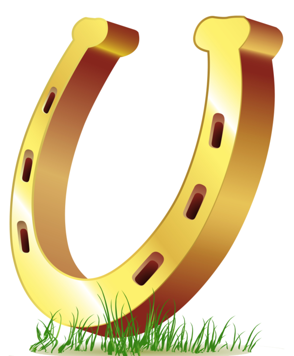 Transparent Horse Horseshoe Saint Patrick S Day Material Yellow for St Patricks Day