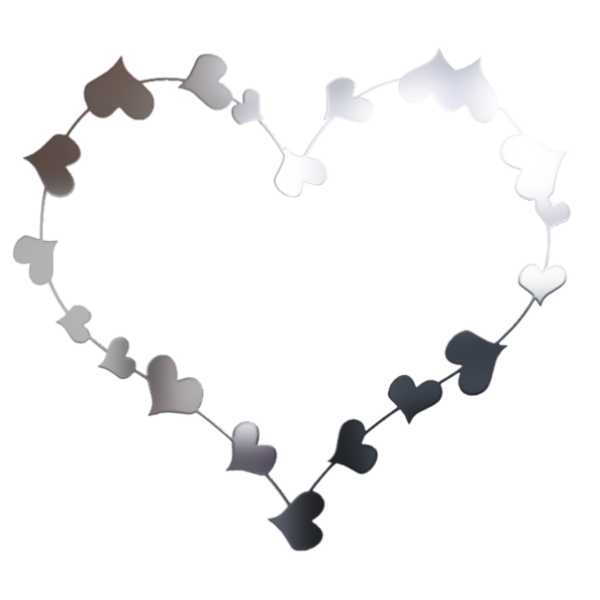 Transparent Love Heart Friendship Jewellery for Valentines Day