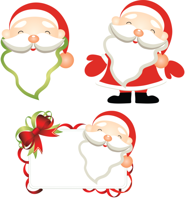 Transparent Santa Claus Christmas Animation Food Christmas Ornament for Christmas