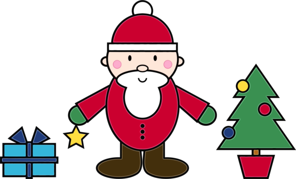 Transparent Santa Claus Christmas Day Christmas Graphics Cartoon Christmas for Christmas
