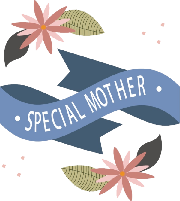 Transparent Mothers Day Mother Holiday Text Leaf for Mothers Day