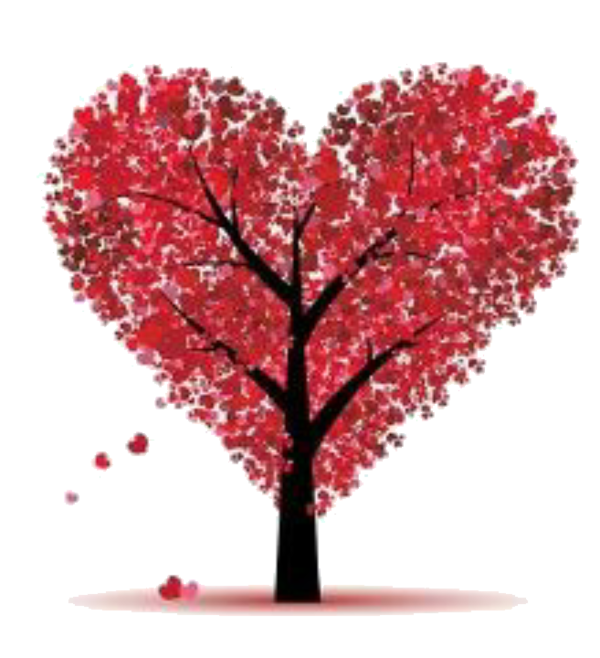 Transparent Valentines Day Craft Handicraft Tree Red for Valentines Day