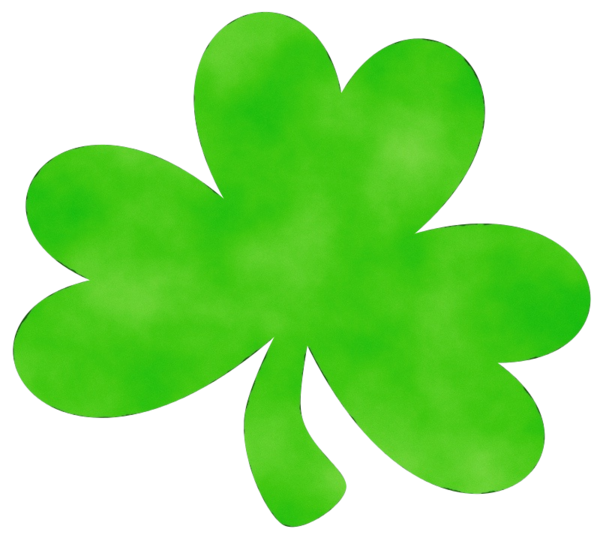 Transparent Shamrock Fourleaf Clover Saint Patricks Day Green Leaf for St Patricks Day