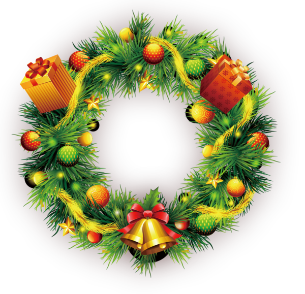 Transparent Christmas Wreath Christmas Decoration Evergreen for Christmas