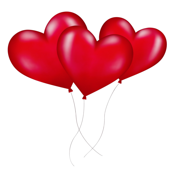 Transparent Balloon Heart Valentines Day Red for Valentines Day