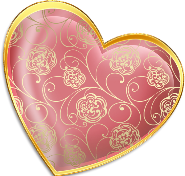 Transparent Heart Valentines Day Sticker Pink for Valentines Day
