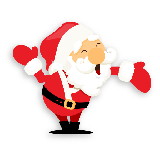 Transparent Santa Claus Christmas Emoji Christmas Ornament Food for Christmas